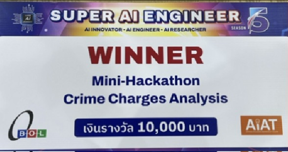 Crime Charges Analysis certificate