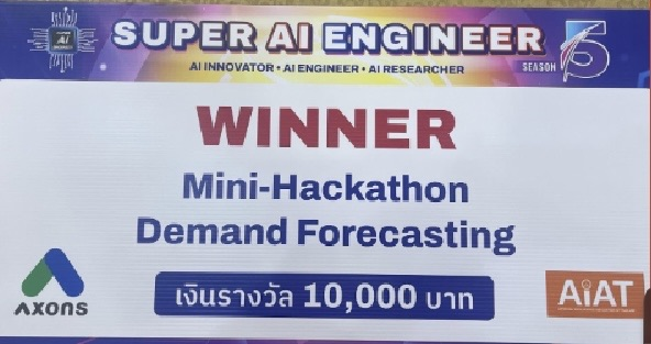 Demand Forecasting Hackathon certificate